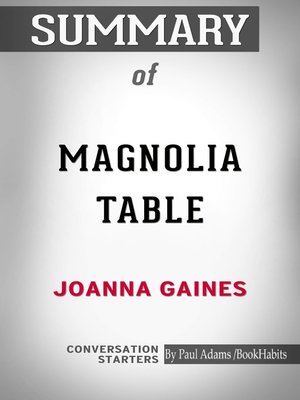 cover image of Summary of Magnolia Table